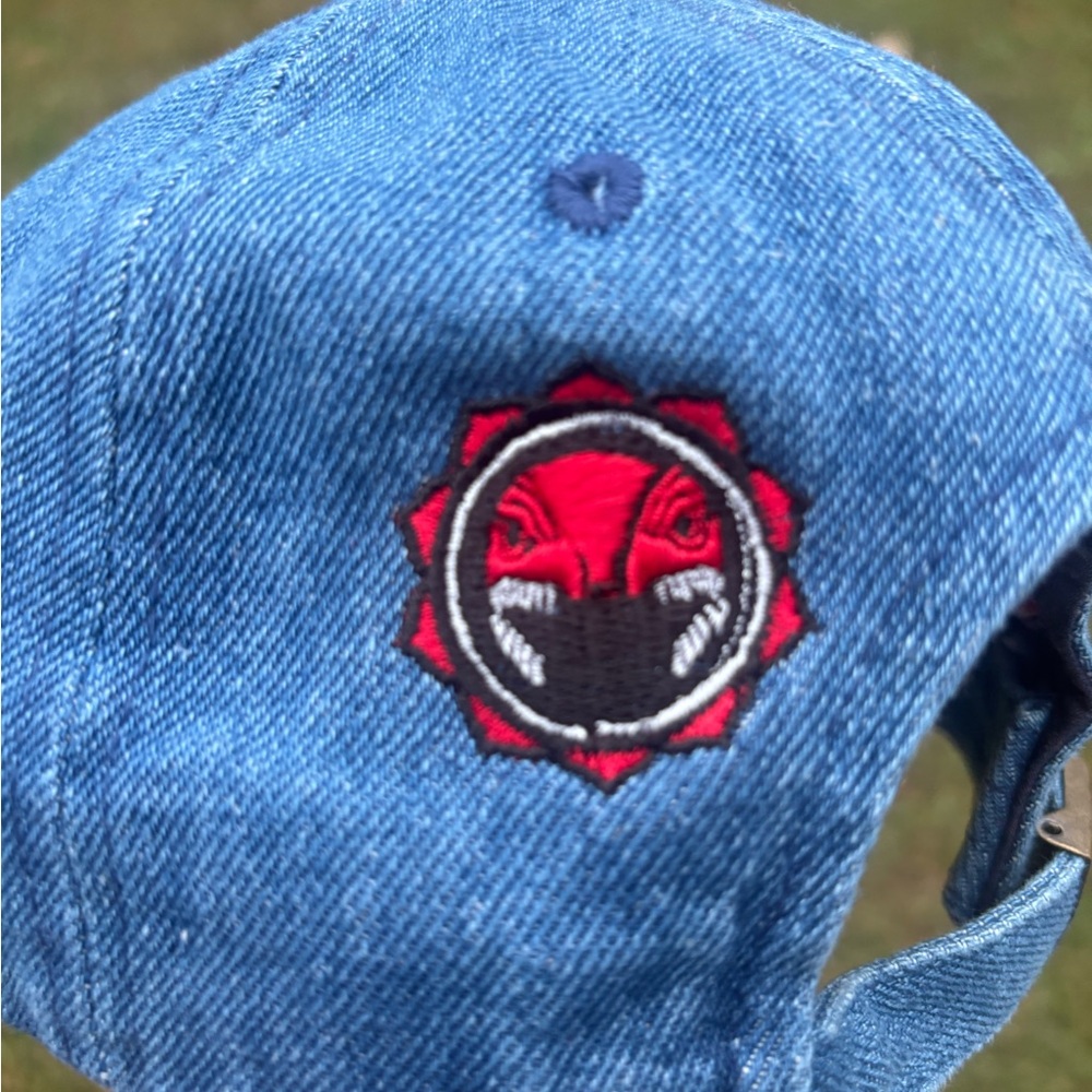 Power Ranger Denim Hat - Blue with Red Logo (Red Power Ranger) - Picture 9 of 15